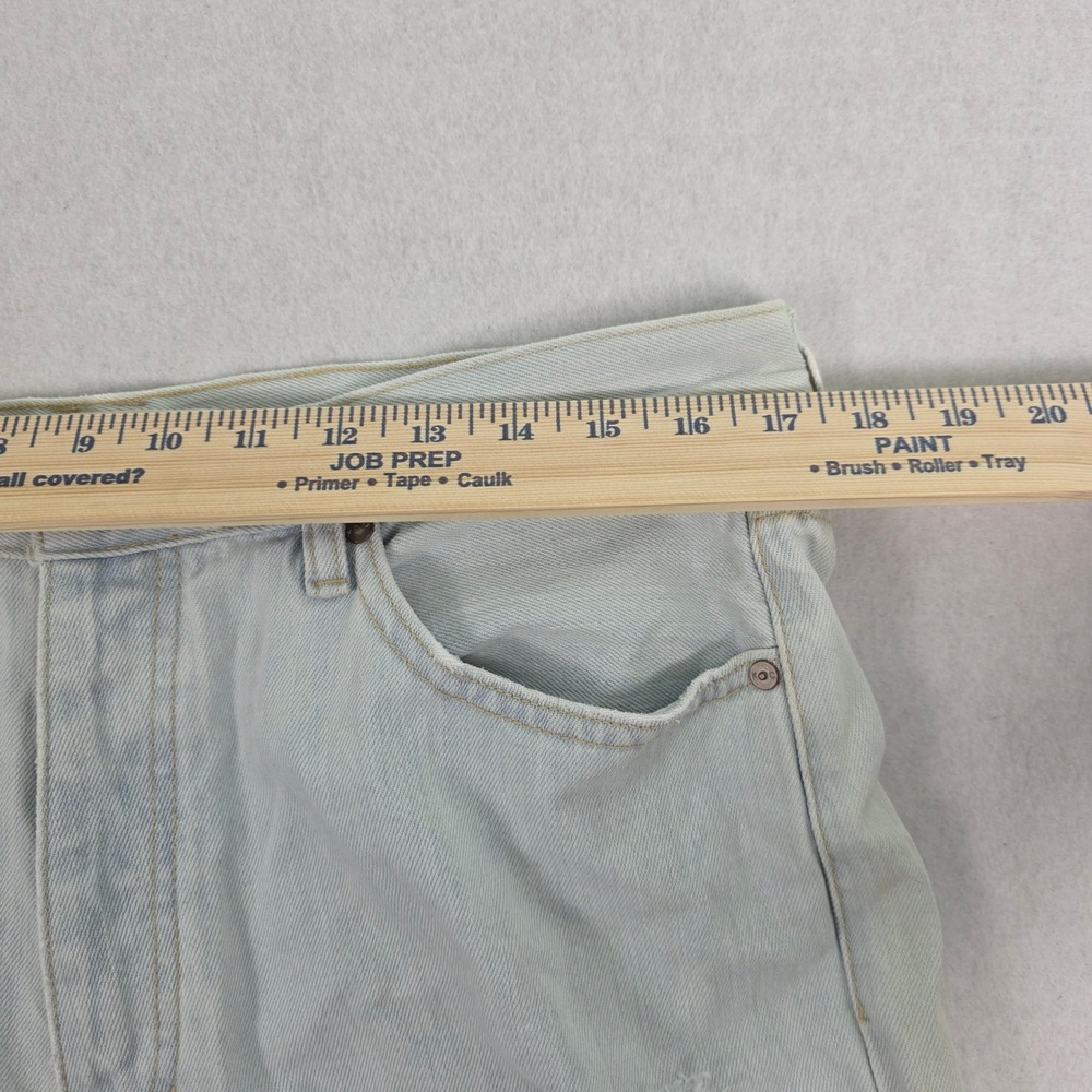 KanCan Womens Light Wash Distressed High Rise Wide Leg Jeans Size 13/30 0171 - Picture 6 of 11